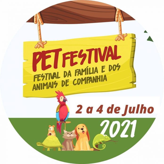 Cartaz da exposição de animais Pet Festival 2021