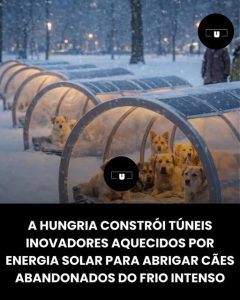 Túneis aquecidos para animais de rua suportarem o Inverno